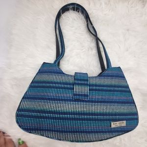 Kate Spade Y2K! Embroidered Blue/Black/White Shoulder Bag